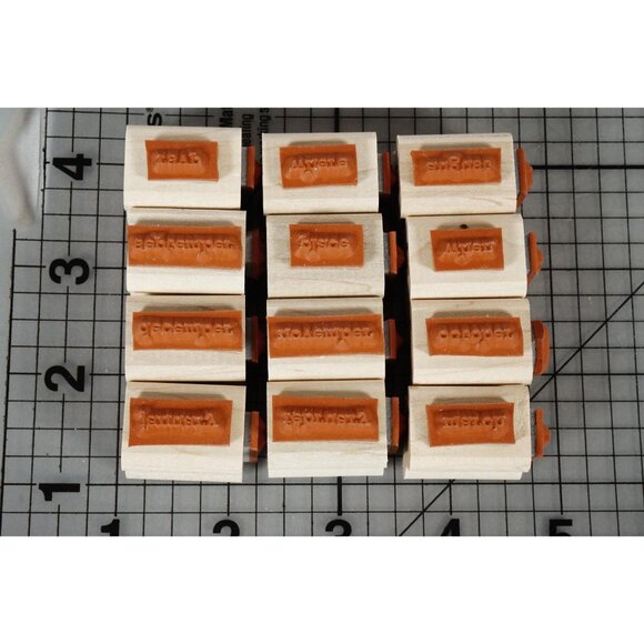 Stampin' Up! "Day-to-Day Flexible Phrases" Mounted Stamp Set 2005 - Picture 7 of 11